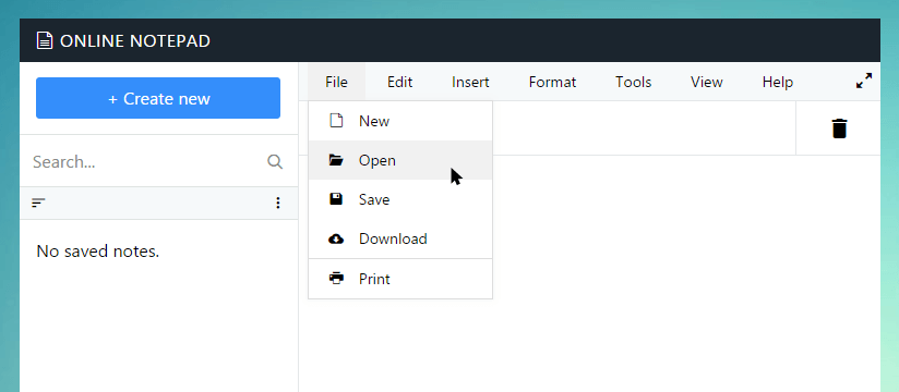 Open text file in Lowinfo